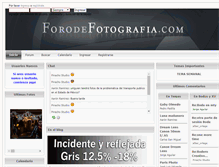 Tablet Screenshot of forodefotografia.com